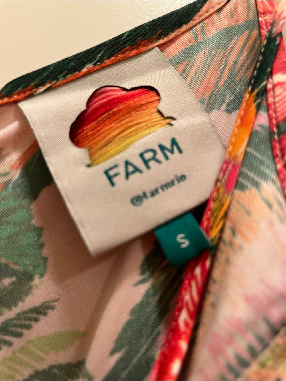 FARM Rio Peach Tropical Parrot Print Spaghetti-Strap Maxi Dress - Picture 2 of 7